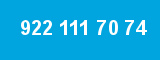 922 111 70 74 922 111 70 74